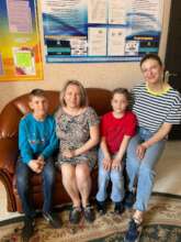 Children and their mentors in Karaganda