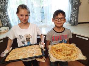 Mentee at the mentor's home in Shymkent