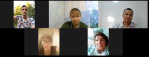 Zoom calls with the team (Shymkent)
