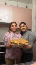 Baking together after a long parting