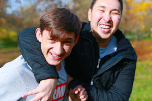 Mentors with their mentees