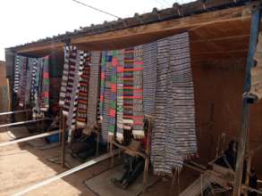 Completed projects are displayed at the shed