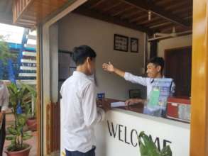 Role-play as receptionist
