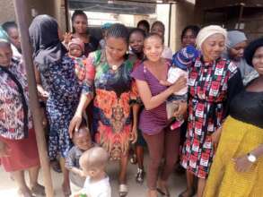 PICTURE SHOWING THE WOMEN SITTED PATIENTLY