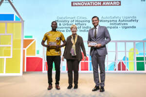 Our Team Leader Holding the Award