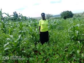 A member of AAFFS in her garden