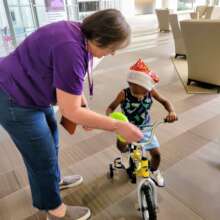 FSWW Staff w/Toy Drive Recipient