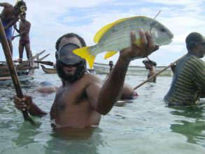 Local Showing Off His Catch of the Day