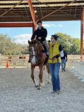 Cassidy riding Hallory