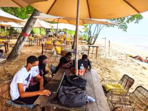 summer camp beach session