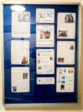The new Catrin Pickles Scholarship noticeboard