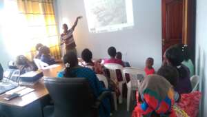 Back yard gardening training for beneficiaries