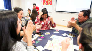 Active learning through board game