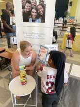 Educating kids w/ Jenga in the community