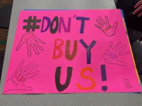 Don't Buy Us Poster - Middle School Boys