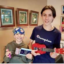 Ukuleles for kids with brain cancer