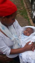 Jamila and her baby girl