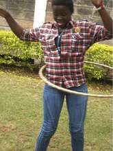 Marie loves the hula hoop!