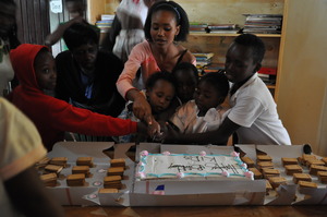 Birthday party - blowing out candles