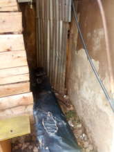 Paul's bed where he was sleeping on the street.