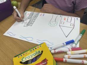 Youth making art
