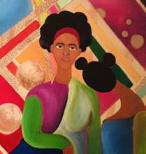 Art created for the Holiday Hustle art sale