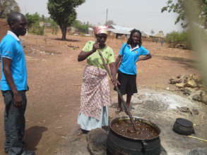 Cooking of the raw material
