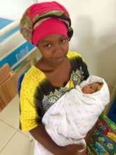 Teenage mother with her new baby
