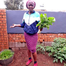 Zandile now has food for her family