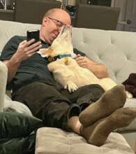 Asher with his dad
