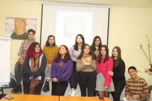 A group of young women activists