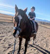 Sven with a young rider