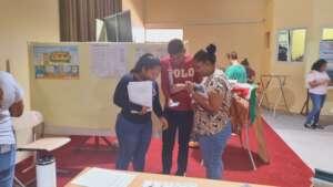 University students at the GHFS booth
