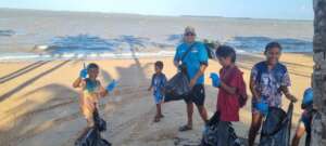 Beach cleanup at Galibi on World Cleanup day 2024