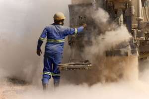 Our drilling team hard at work drilling 13 wells.