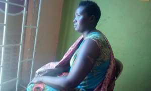 Severely beaten and wounded by her husband