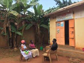 A mentoring session outside VOWU office