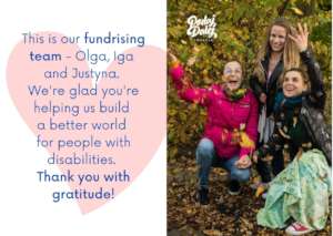 Our happy fundraising team!