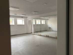 Rehabilitation hall with mirrors.