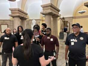 Essay Winners touring the U.S. Capitol