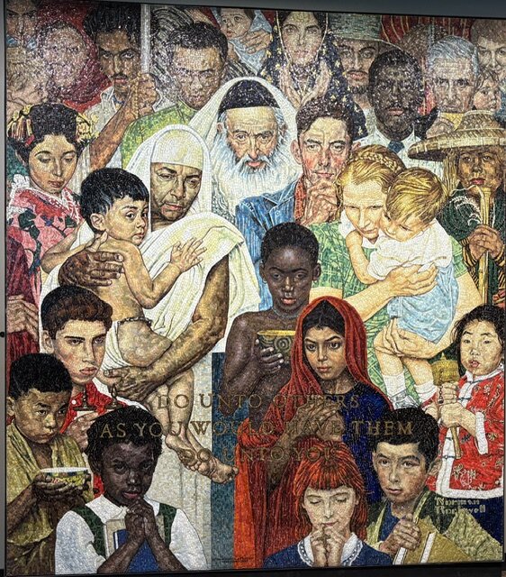 A mural of togetherness at the United Nations