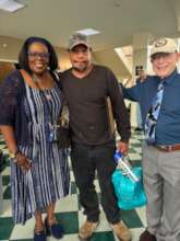 LJWC Dir. & Volunteer celebrate Court Program Grad