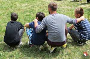 Big brother with younger brothers