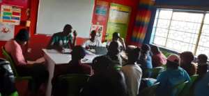 students while training