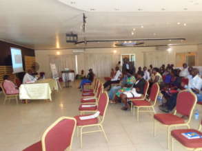 BEYOND AID AND RELIEF conducting  a GBV training