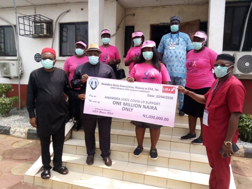 Donation to Anambra Sate Covid-19 Support