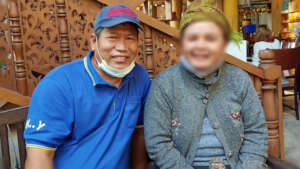 Volunteer and Lahu woman