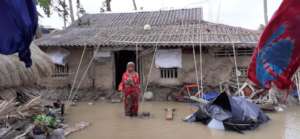 Whole villages in West Bengal have been flooded