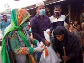 Food distribution to most affected people