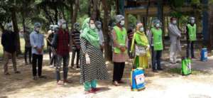 The volunteers team